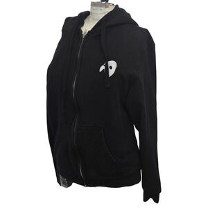 Phantom of the Opera Hoodie Small Black Zip Up Made in USA Broadway Musical Y2K